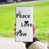 Peace love Paws Print Women's Leather Wallet