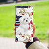 Maltese Dog Print Women's Leather Wallet