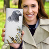 African Grey Parrot Art Print Women's Leather Wallet