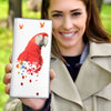 Scarlet macaw Parrot Print Women's Leather Wallet