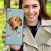 Vizsla Dog Art Print Women's Leather Wallet