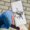 Cracks the wall Cat Print Women's Leather Wallet