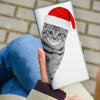 Cat Christmas Print Women's Leather Wallet