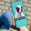 Mr. Bulldog Print Women's Leather Wallet