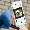 Shih Poo Dog Print Women's Leather Wallet