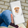 Golden Retriever Art Print Women's Leather Wallet