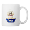 Poodle Dog Print Coffee/Tea Mug - white