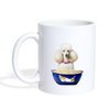 Poodle Dog Print Coffee/Tea Mug - white