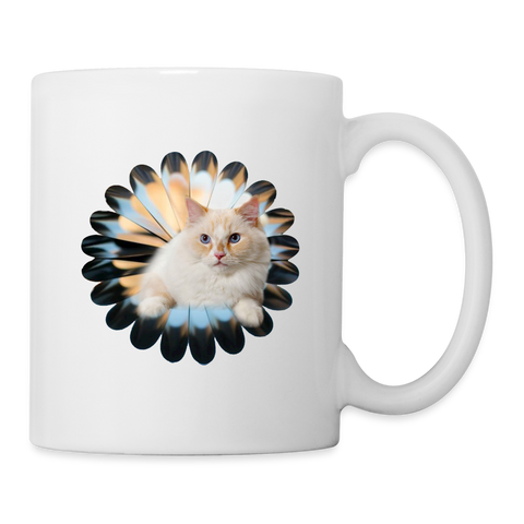 Ragamuffin Cat Print Coffee/Tea Mug - white