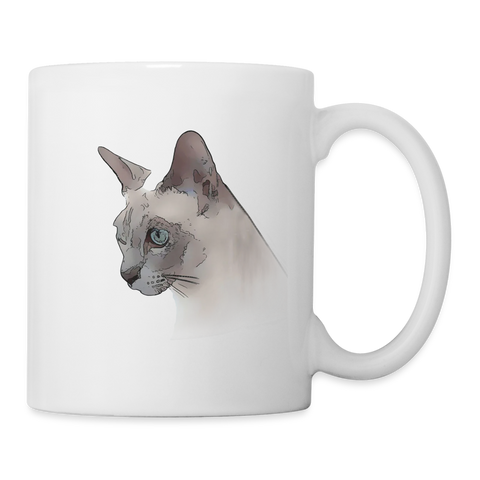 Tonkinese Cat Print Coffee/Tea Mug - white