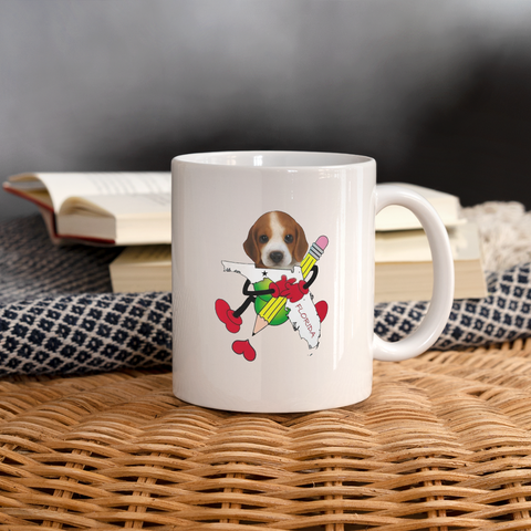 Beagle Loving Florida Print Coffee/Tea Mug - white