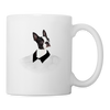 Boston Terrier Print Coffee/Tea Mug - white