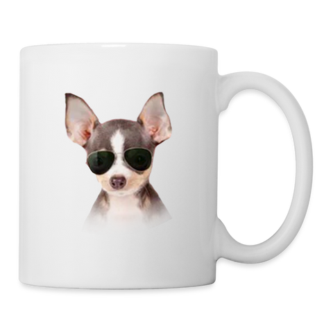 Chihuahua Print Coffee/Tea Mug - white