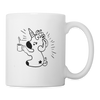 Unicorn Drinking Print Coffee/Tea Mug - white