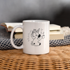 Unicorn Drinking Print Coffee/Tea Mug - white