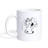 Unicorn Drinking Print Coffee/Tea Mug - white