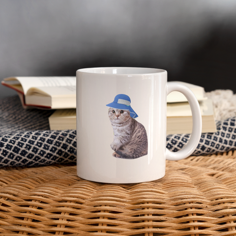 Scottish Fold Cat Print Coffee/Tea Mug - white