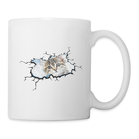 Cat Art Print Coffee/Tea Mug - white