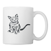 Cat Print Coffee/Tea Mug - white