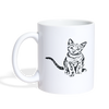 Cat Print Coffee/Tea Mug - white