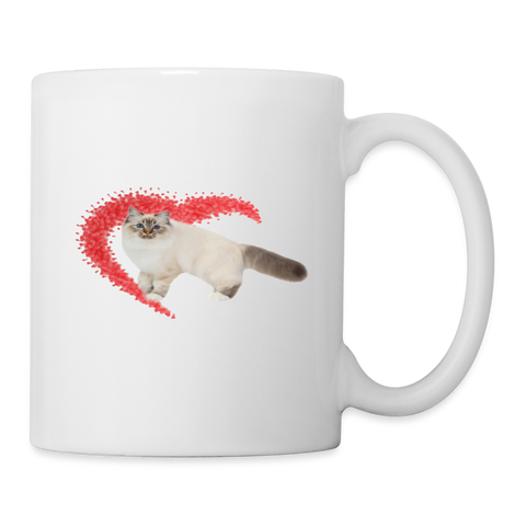 Birman Cat Print Coffee/Tea Mug - white