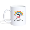 Cow With Rainbow Print Coffee/Tea Mug - white