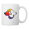 Dog Face Print Coffee/Tea Mug - white