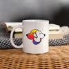 Dog Face Print Coffee/Tea Mug - white