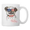 Amazing Pug Print Coffee/Tea Mug - white