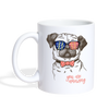 Amazing Pug Print Coffee/Tea Mug - white