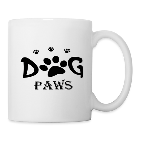 Dog Paws Print Coffee/Tea Mug - white