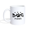 Dog Paws Print Coffee/Tea Mug - white