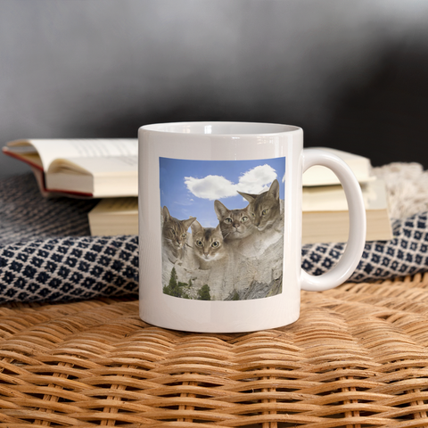 Abyssinian Cat Print Coffee/Tea Mug - white