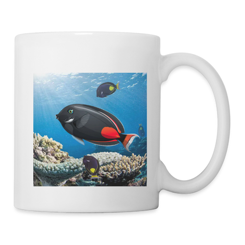 Achilles Tang Fish Print Coffee/Tea Mug - white