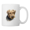 Airedale Terrier Print Coffee/Tea Mug - white