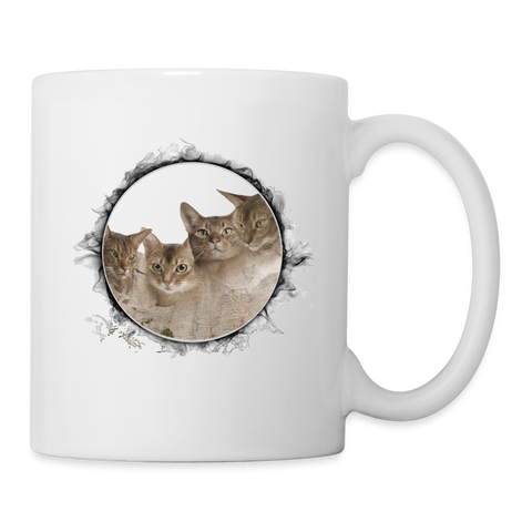 Abyssinian Cat Print Coffee/Tea Mug - white