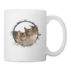 Abyssinian Cat Print Coffee/Tea Mug - white