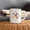 Bulldog Print Coffee/Tea Mug - white