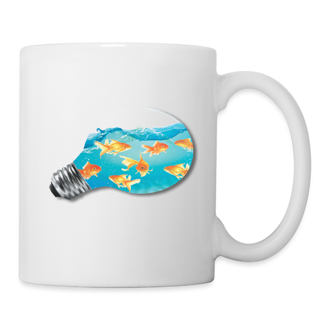 Goldfish Print Coffee/Tea Mug - white