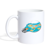 Goldfish Print Coffee/Tea Mug - white