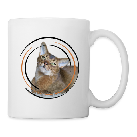 Cute Abyssinian Cat Print Coffee/Tea Mug - white