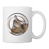 Cute Abyssinian Cat Print Coffee/Tea Mug - white