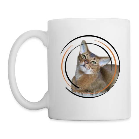 Cute Abyssinian Cat Print Coffee/Tea Mug - white