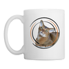 Cute Abyssinian Cat Print Coffee/Tea Mug - white