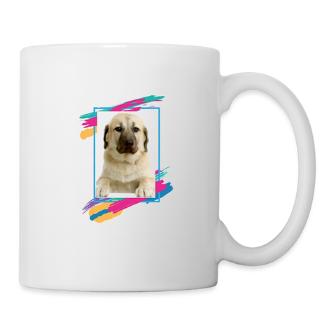 Anatolian Shepherd Print Coffee/Tea Mug - white