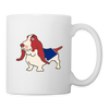 Basset Hound Print Coffee/Tea Mug - white