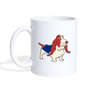 Basset Hound Print Coffee/Tea Mug - white