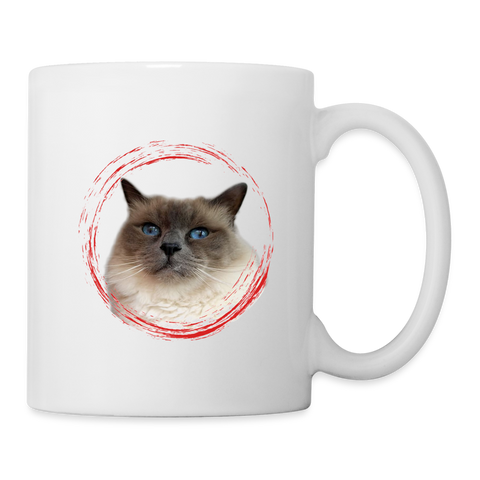 Birman Cat Print Coffee/Tea Mug - white