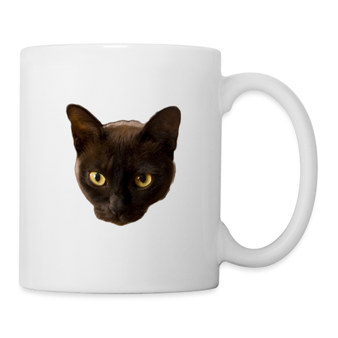 Burmese Cat Print Coffee/Tea Mug - white