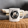 Cute Pug Alarm Clock Print Coffee/Tea Mug - white